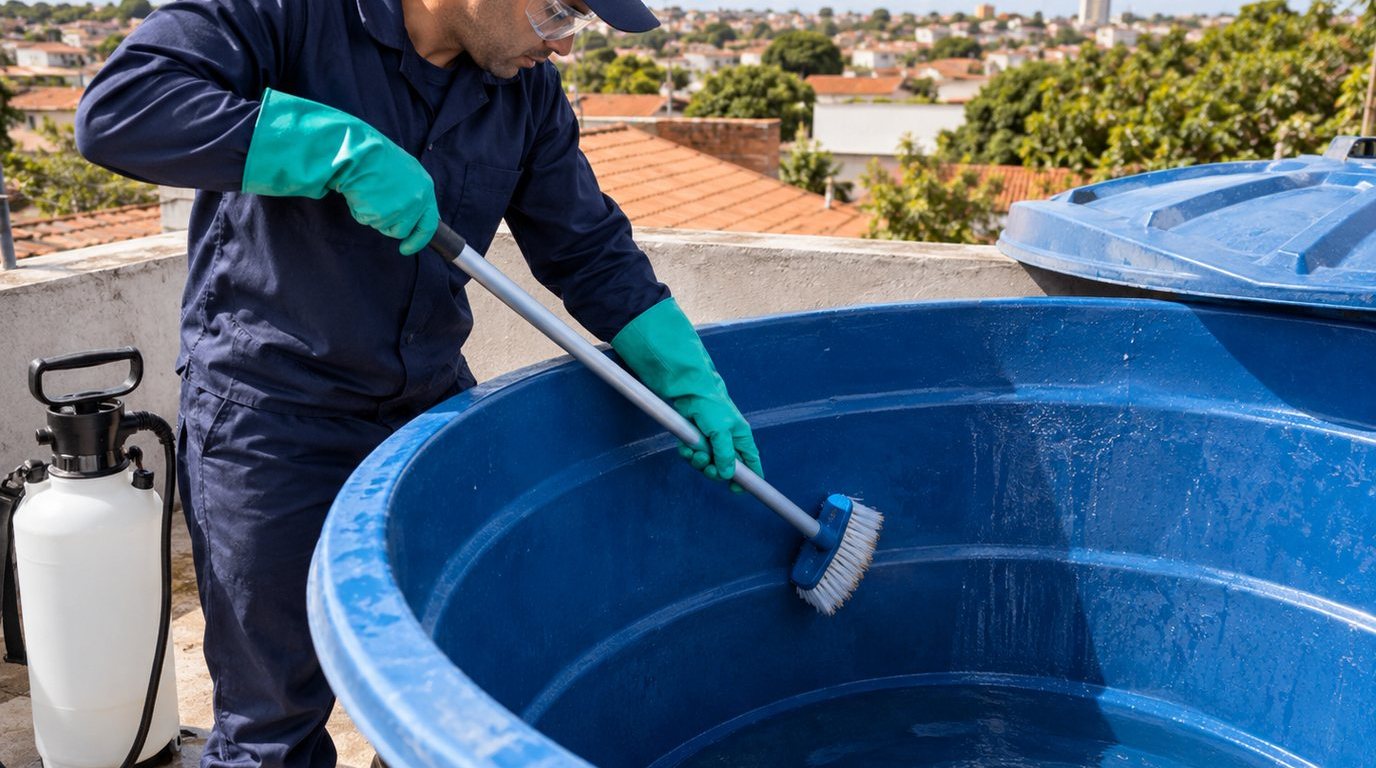 Higienização e Desinfecção da Caixa d'Água em Palmas‑TO