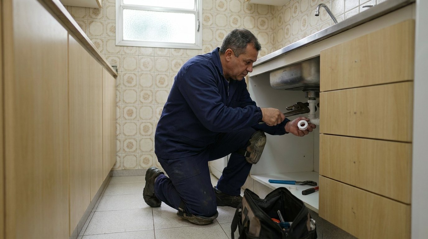 Instalação Hidráulica na Cozinha em Palmas‑TO